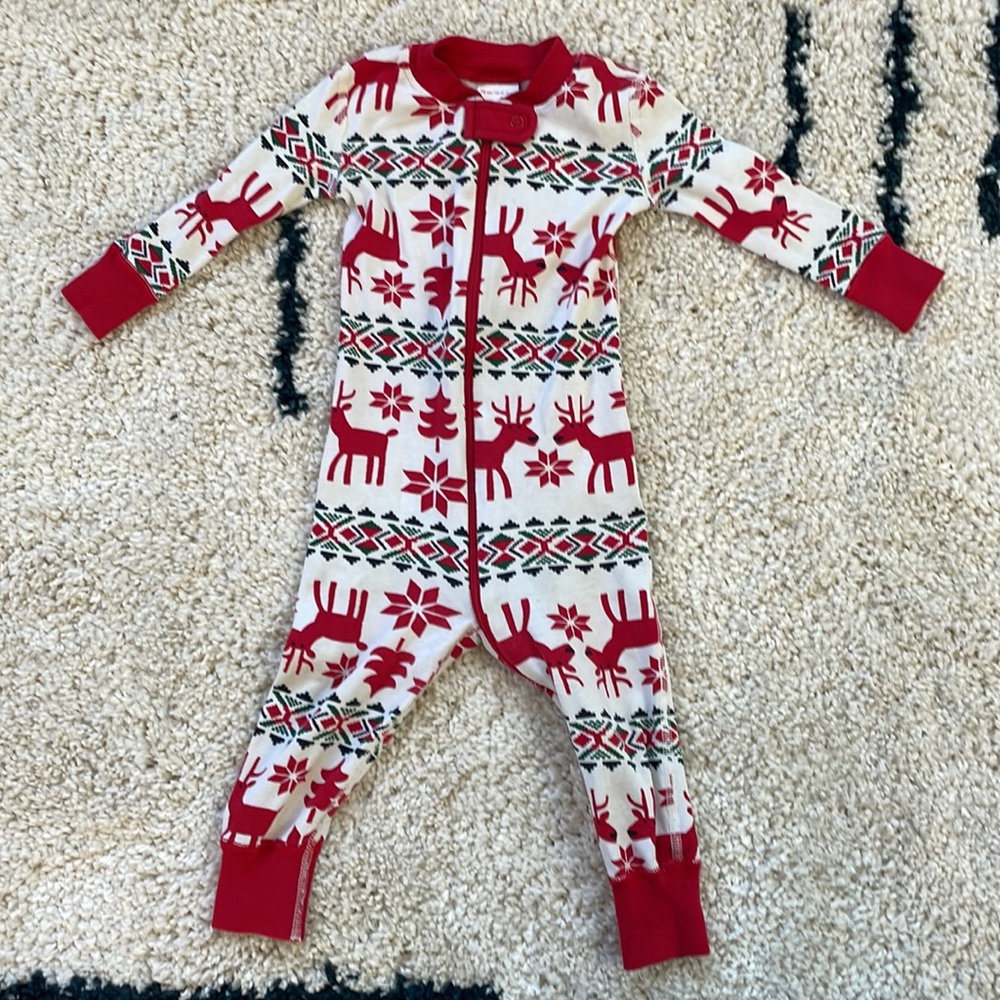 Hanna Andersson holiday onesie 75 cm 12-18 months